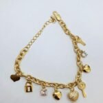 Pulseira minimalista banhada a ouro