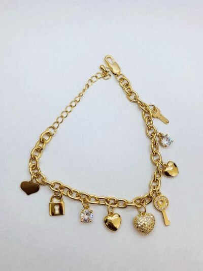 Pulseira minimalista banhada a ouro