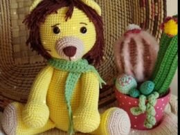 Leão amigurumi 300,00