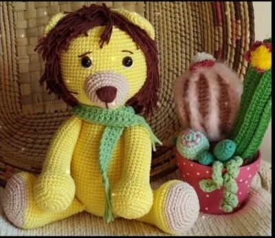 Leão amigurumi 300,00