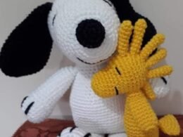 Amigurumi Snoopy dog e amigo