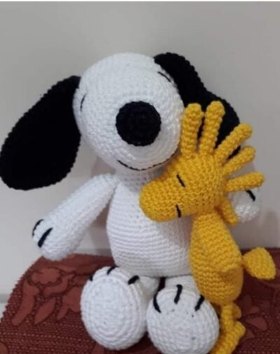 Amigurumi Snoopy dog e amigo
