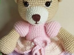 Amigurumi ursinha princesa