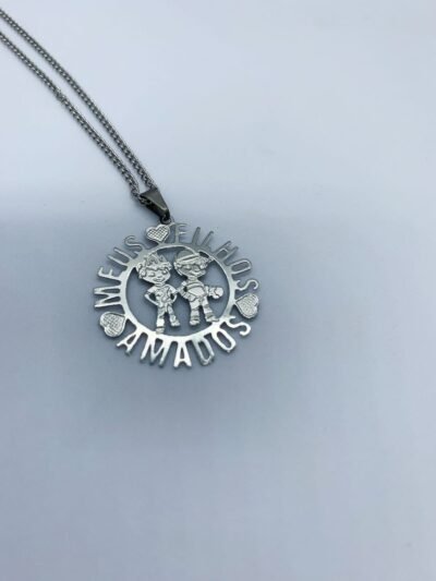 Colar personalizado menino amados inox