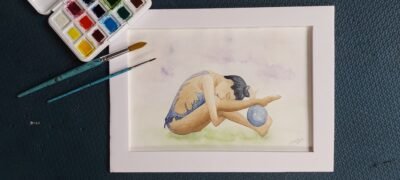 Quadrinho Personalizado em Aquarela com Moldura Grátis em Foam Board - Imagem 7