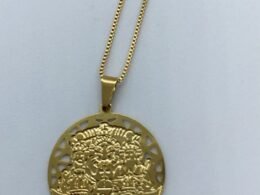 Colar personalizado banhado no ouro