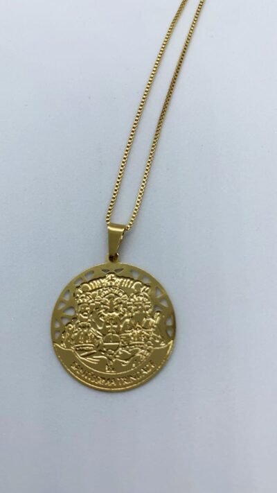 Colar personalizado banhado no ouro