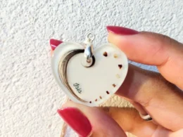 Joia afetiva leite materno + coto umbilical + cabelo