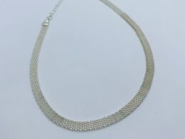 Choker banhado no prata