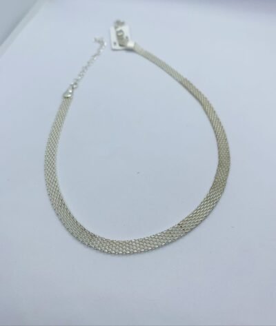 Choker banhado no prata