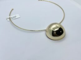 Choker meia bola banhado no ouro