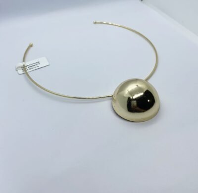 Choker meia bola banhado no ouro