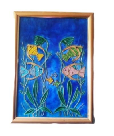 Quadro vitral peixes