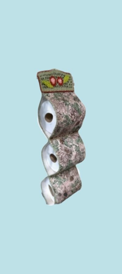Kit Banheiro - porta algodão e porta papel higiênico - Imagem 2