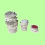 Kit Banheiro - porta algodão, porta cotonete e vela aromática