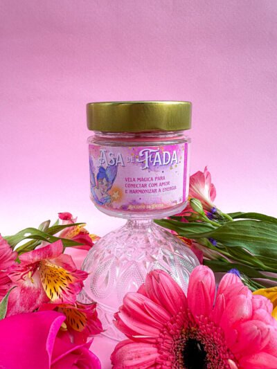 Vela aromática Asa de Fada 140g - morango e caramelo - Imagem 3
