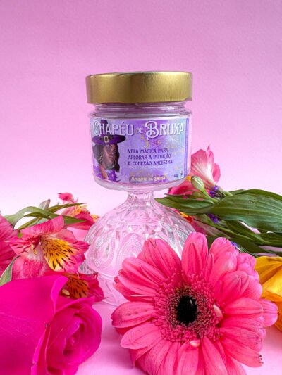 Vela aromática Chapéu de Bruxa 140g - maçã e canela - Imagem 2