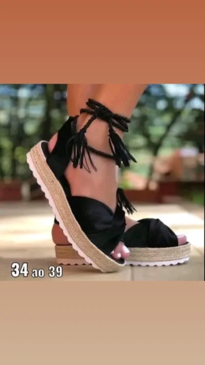 sandália plataforma