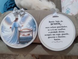 Escapulário de porta Anjo da guarda /oração