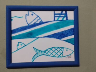 Quadrinhos de vitral com peixes 🐟 - Imagem 4