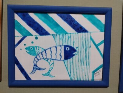 Quadrinhos de vitral com peixes 🐟 - Imagem 3