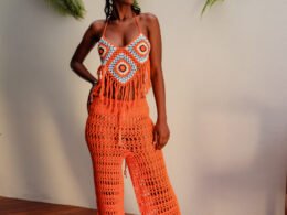 Pantalona e Cropped Croche Marrocos