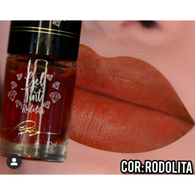 Gel tint rodolita cor vermelha