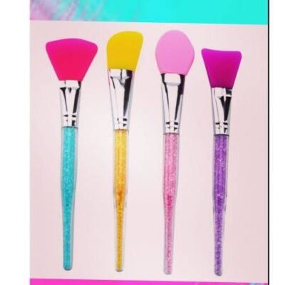 Espátula para skincare com glitter amarela