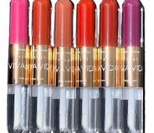 Duo batom matte e top coat viva la vida vivai cor rosa 01