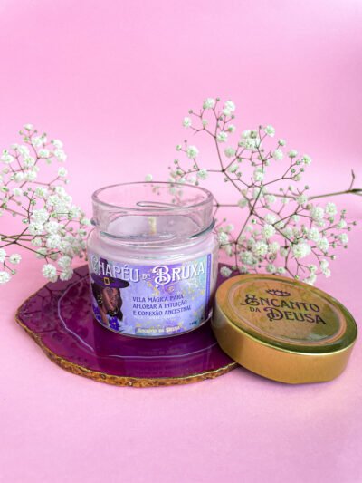 Vela aromática Chapéu de Bruxa 140g - maçã e canela - Imagem 5