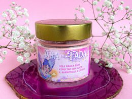 Vela aromática Asa de Fada 140g - morango e caramelo