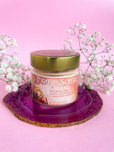 Vela aromática Canto da Sereia 140g - maracujá e pêssego