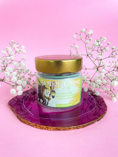 Vela aromática Jardim de Gnomos 140g - limão e verbena