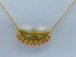 Colar com corrente elo pequeno banhado a ouro