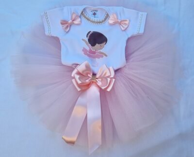 Body Bailarina e Saia Tutu de o a 1 Ano