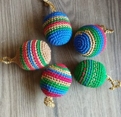 Enfeites de natal amigurumi