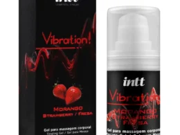Intt Vibration Morango Gel Vibrador Liquido 17g