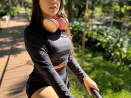 Cropped manga longa Dry fit