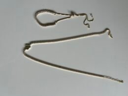 Conjunto colar e pulseira Riviera cravado com zircônia folheado a ouro