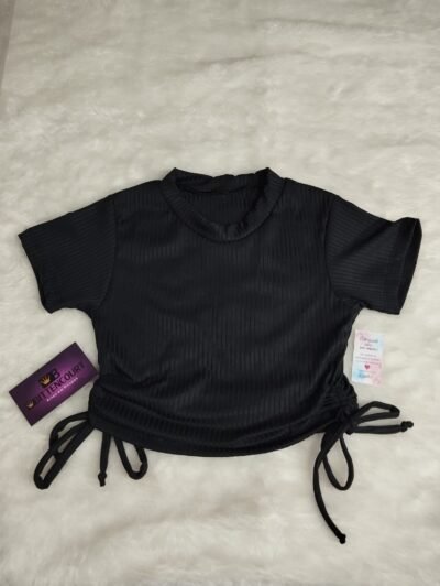 Cropped Malha canelada