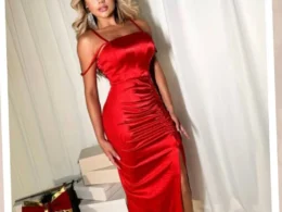 Vestido de malha em Jessy com alcinha