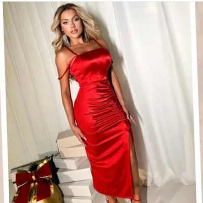 Vestido de malha em Jessy com alcinha