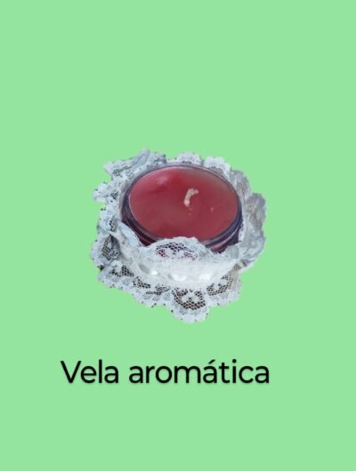Kit Banheiro - porta algodão, porta cotonete e vela aromática - Imagem 4