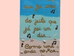 Quadro com frases de música 🎸